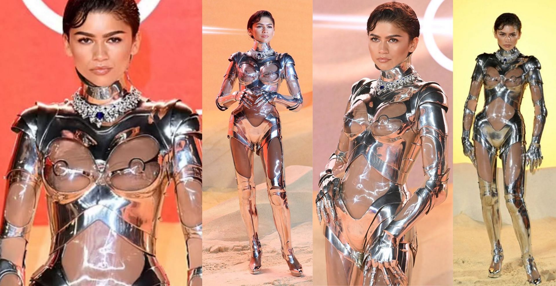 Zendaya&rsquo;s robot suit look for latest Dune premiere wins the internet
