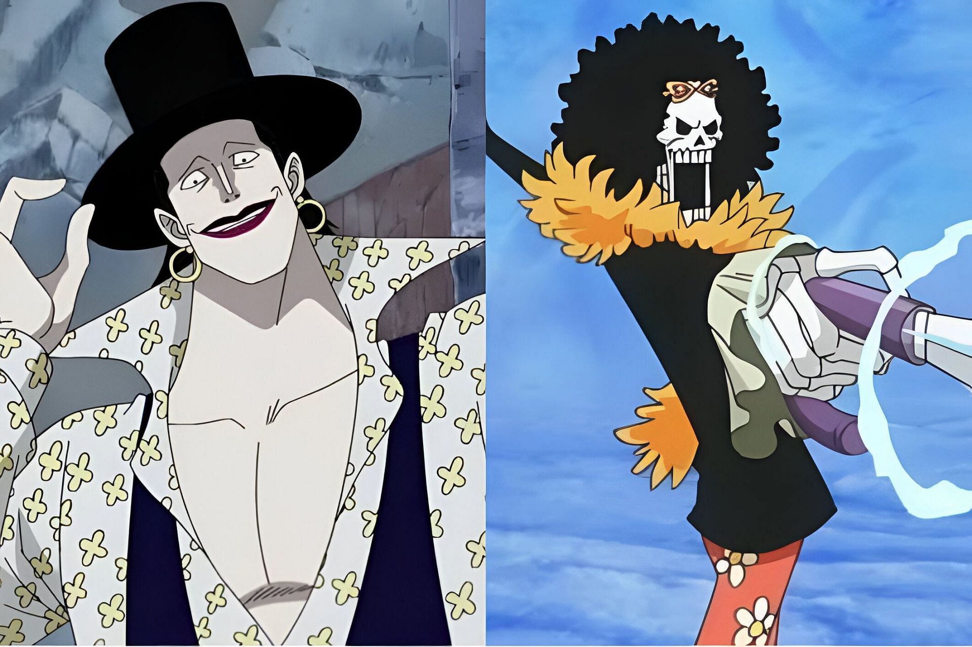 Laffite (left) and Brook (right) as seen in the anime (Image via Toei Animation)