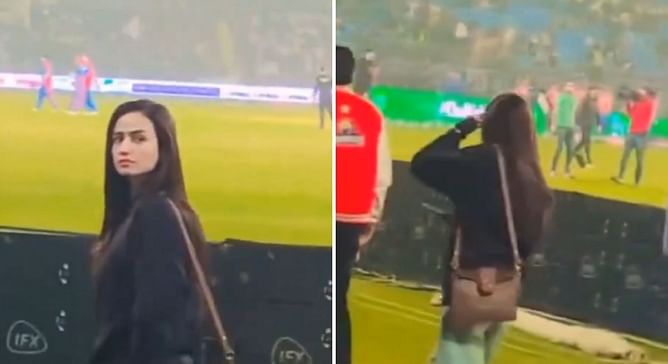 [Watch] Pakistan fans tease Shoaib Malik’s 3rd wife Sana Javed with ‘Sania Mirza’ chants in PSL