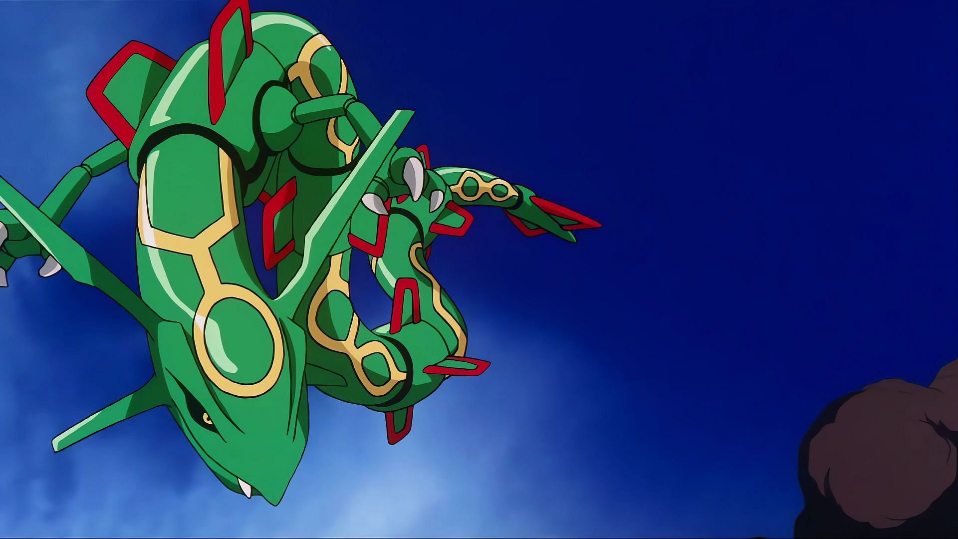 Flying-types like Rayquaza are a nightmare for Decidueye (Image via The Pokemon Company)