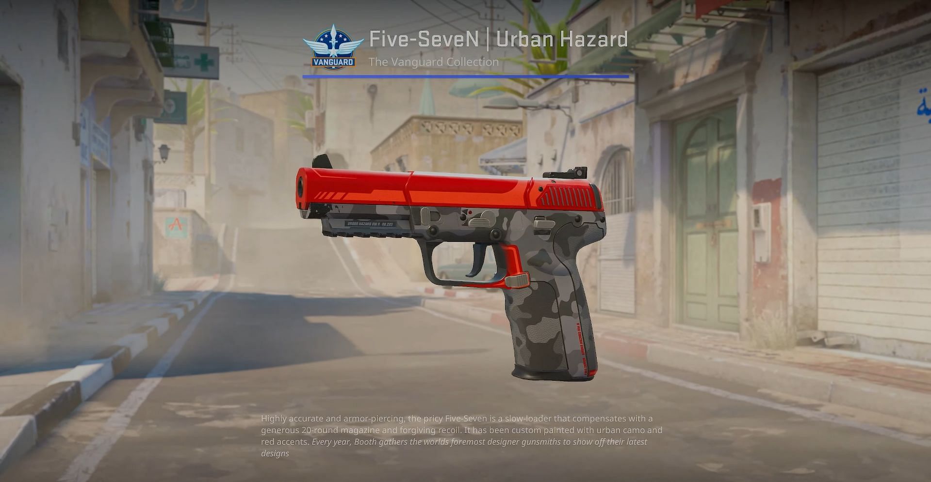 Five-SeveN Urban Hazard (Image via Valve || YouTube/covernant)