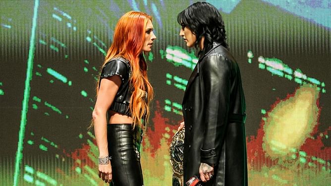 "She avoids it at all costs" - Becky Lynch claims Rhea Ripley made the Women's World Championship irrelevant, takes a major dig at her