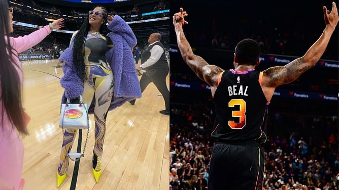 Kamiah Adams-Beal's $710 look shines on spouse Bradley Beal's 43-point explosion