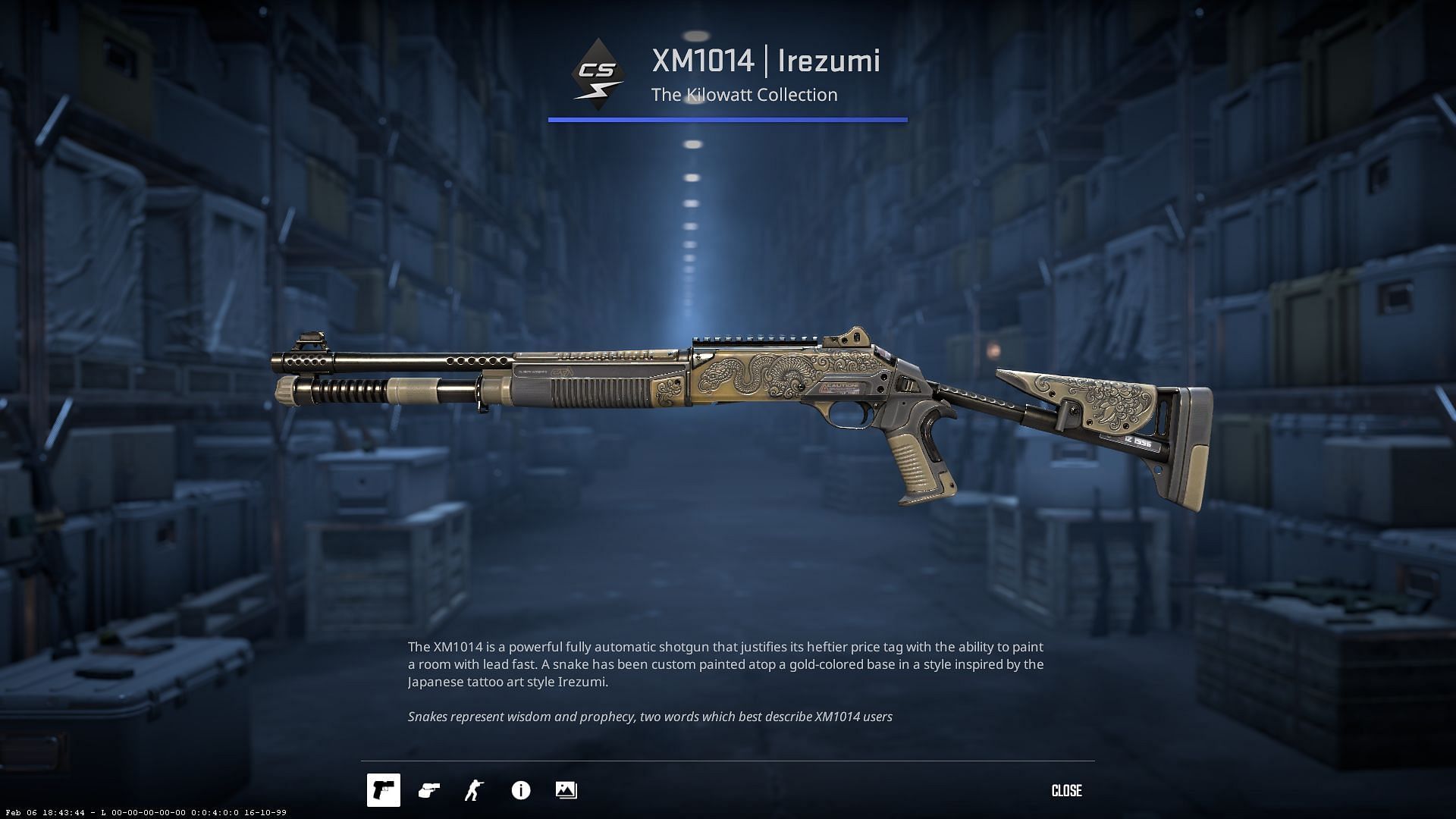 XM1014 Irezumi (Image via Valve)