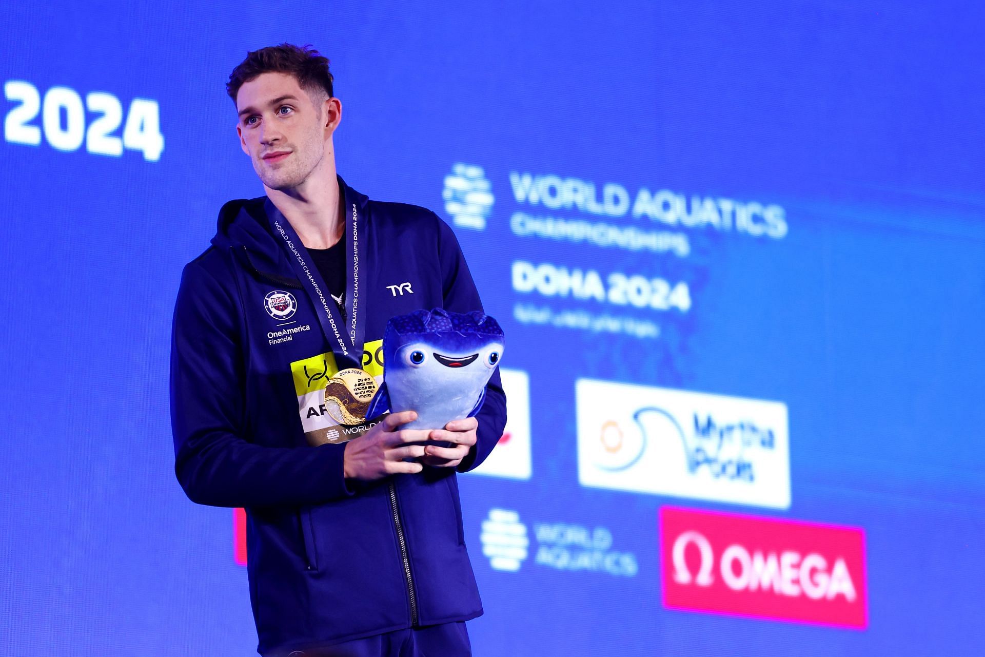 2024 World Aquatics Championships - Armstrong wins the gold medal at the Doha on Day 12: Swimming