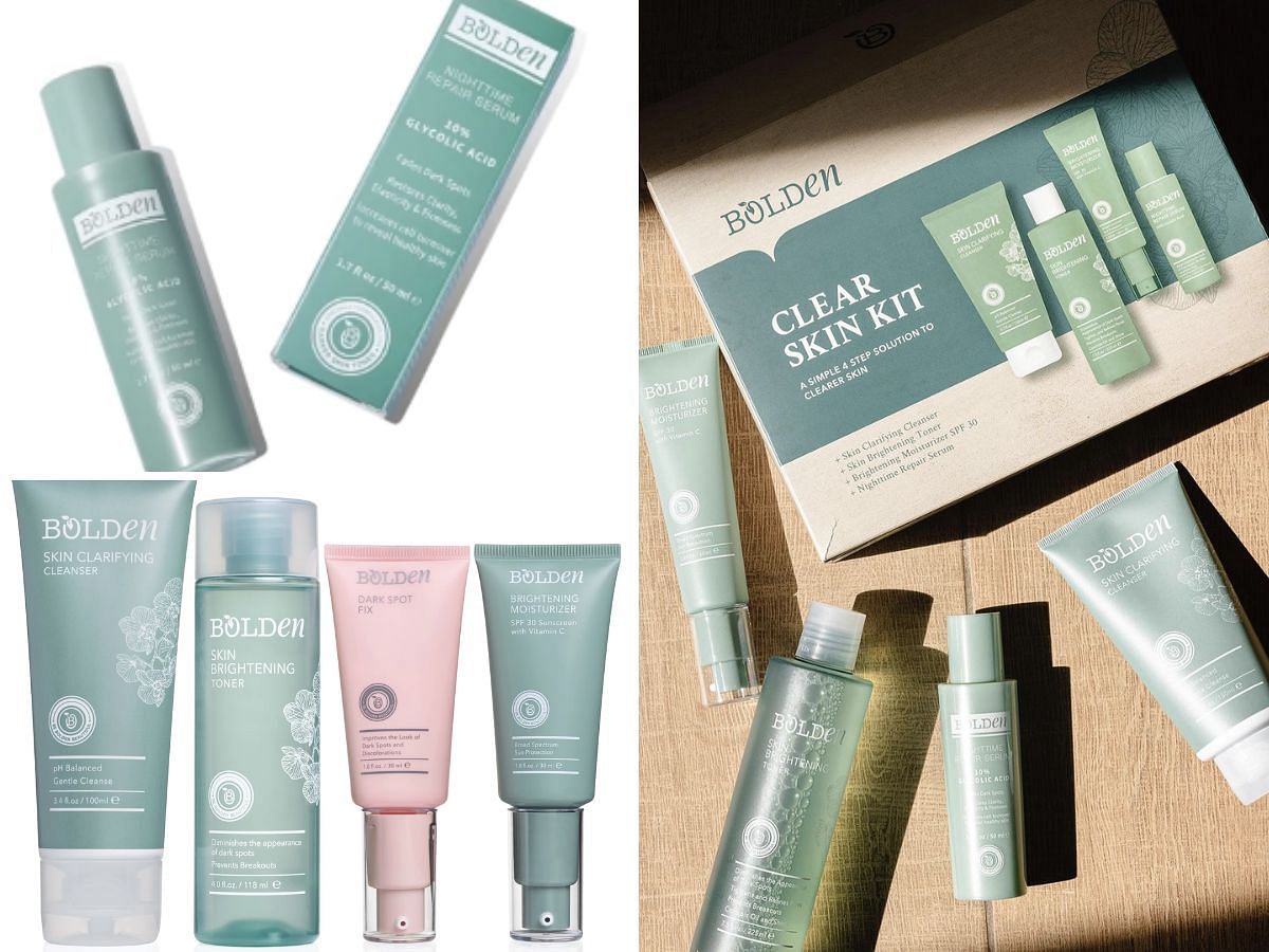 Bolden skincare products tailored for diverse skin tones (Image via Sportskeeda)