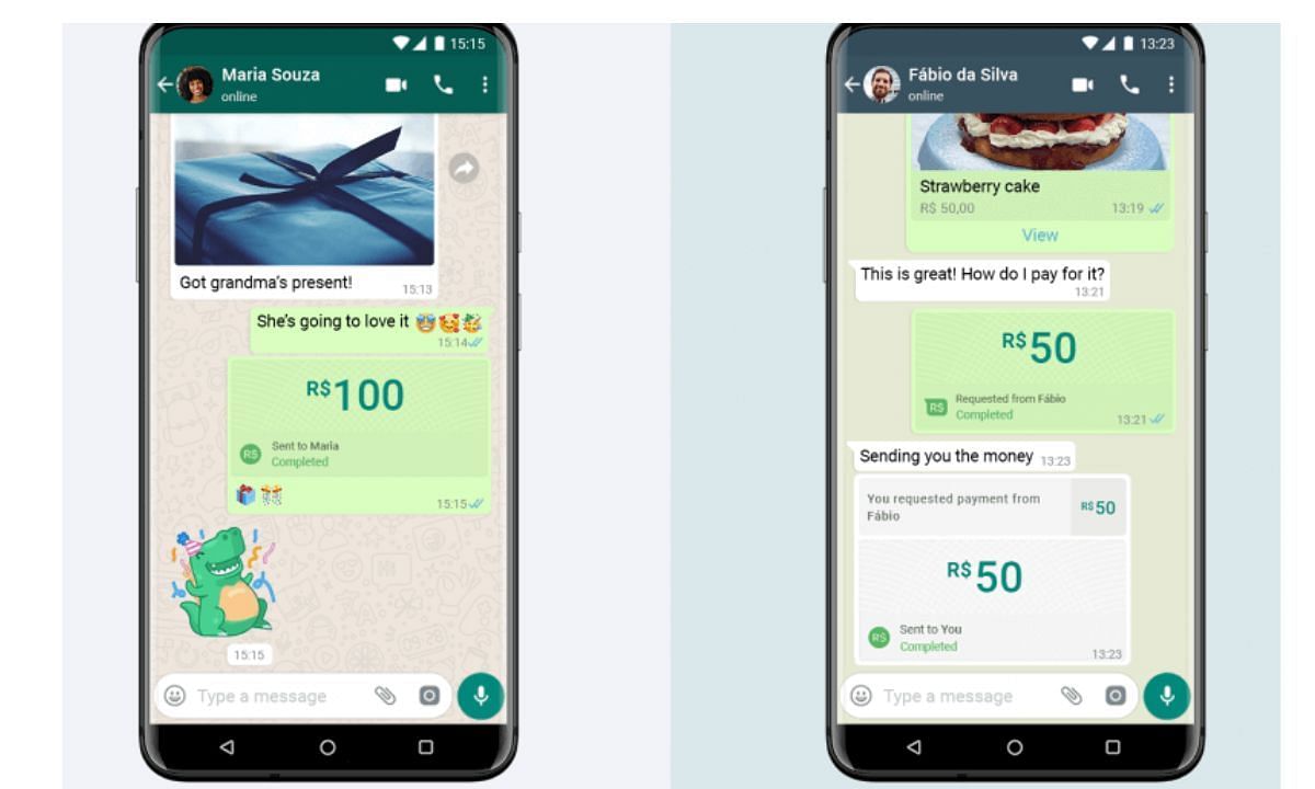WhatsApp also allows you to send payments to other users through its interface (Image via Tech Wire)