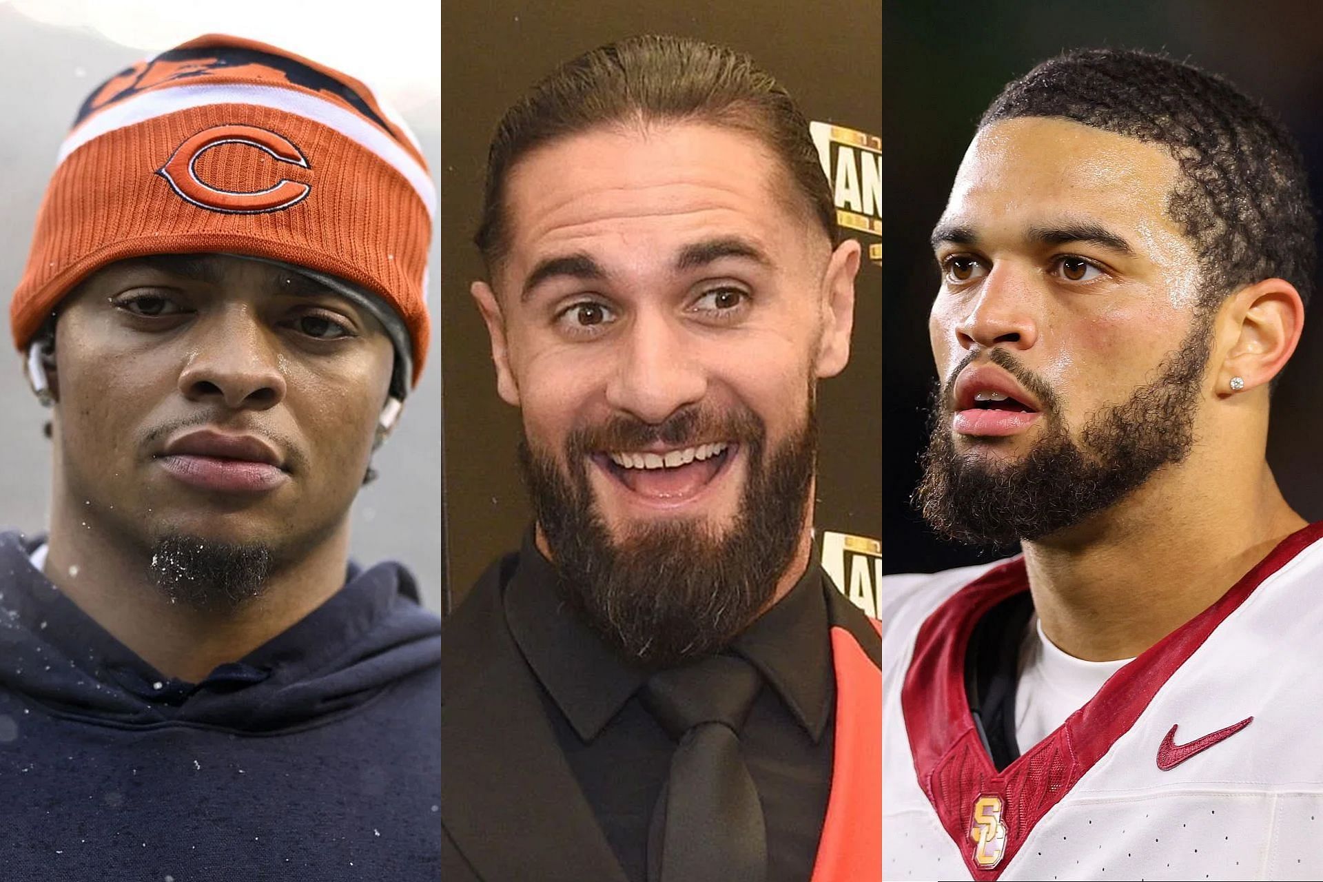 Seth Rollins settles Justin Fields-Caleb Williams debate for Bears as WWE star outlines plan for 2024 NFL draft