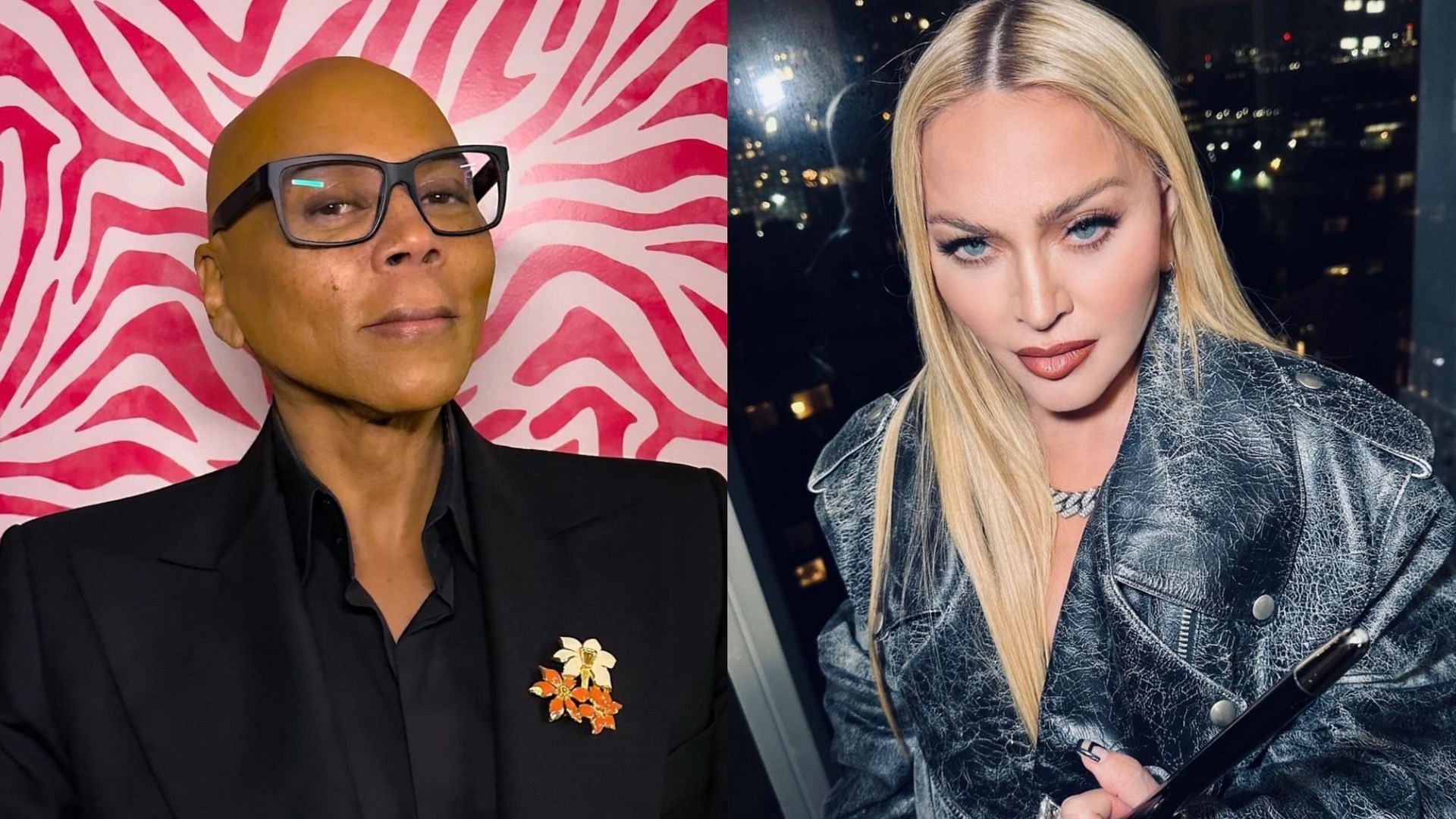 RuPaul talks about Madonna. (Images via Instagram @rupaulofficial &amp; @madonna)