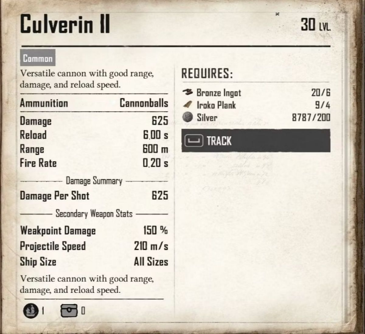 The Culverin II is the upgrade of Culverin I, making it a no-brainer (Image via Ubisoft)