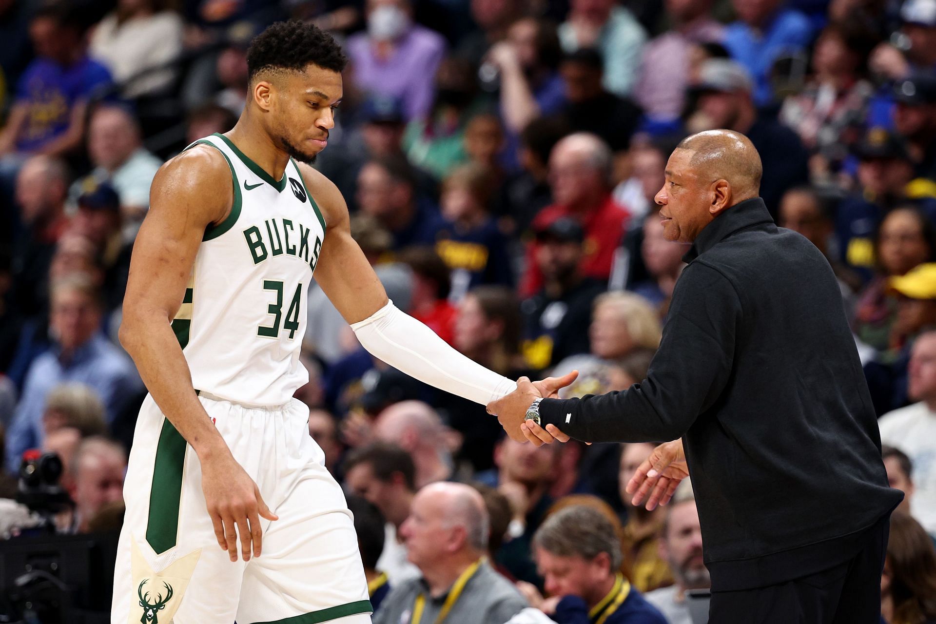 Giannis Antetokounmpo praised his head coach after the Bucks&#039; win over the Denver Nuggets.