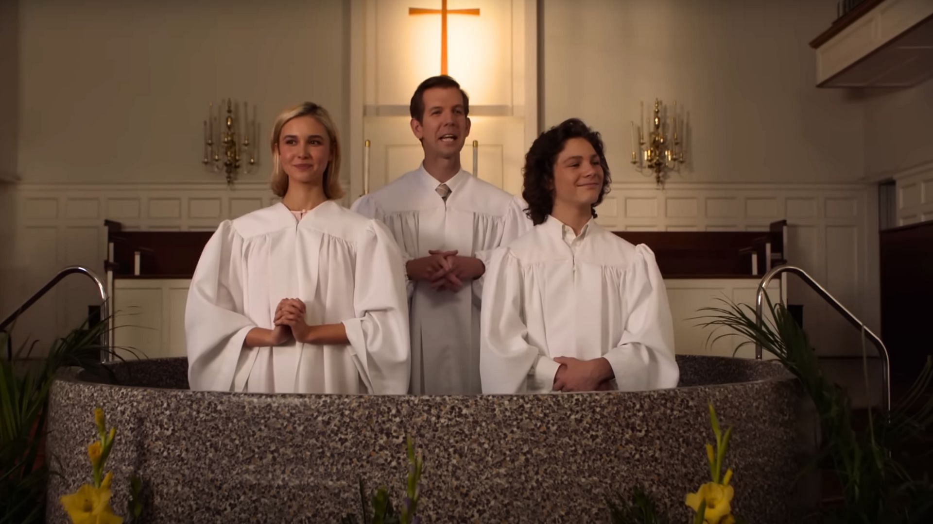 The First Christian Church is presented as Medford Church in the show (Image via TBS)