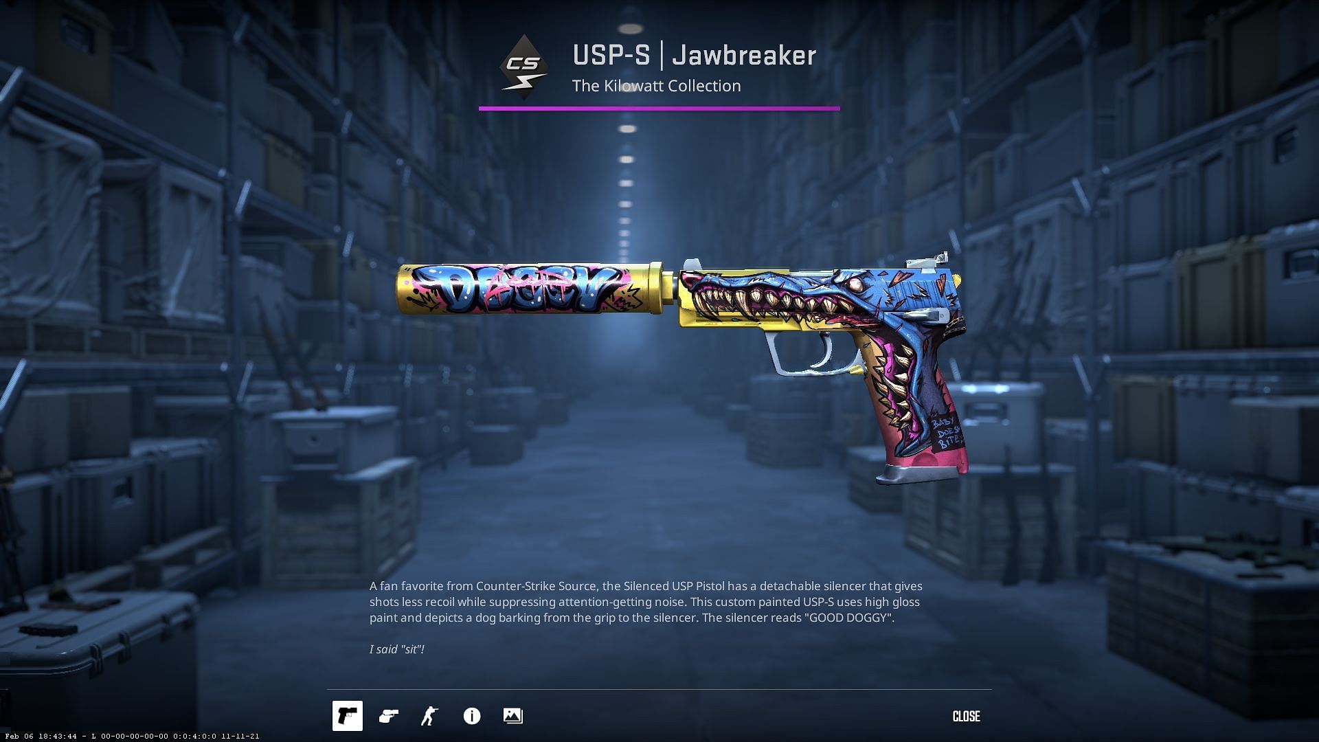 USP-S Jawbreaker in CS2 (Image via Valve)