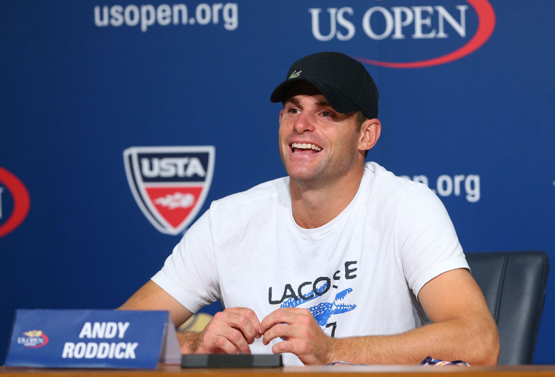 Andy Roddick pictured at the 2012 US Open