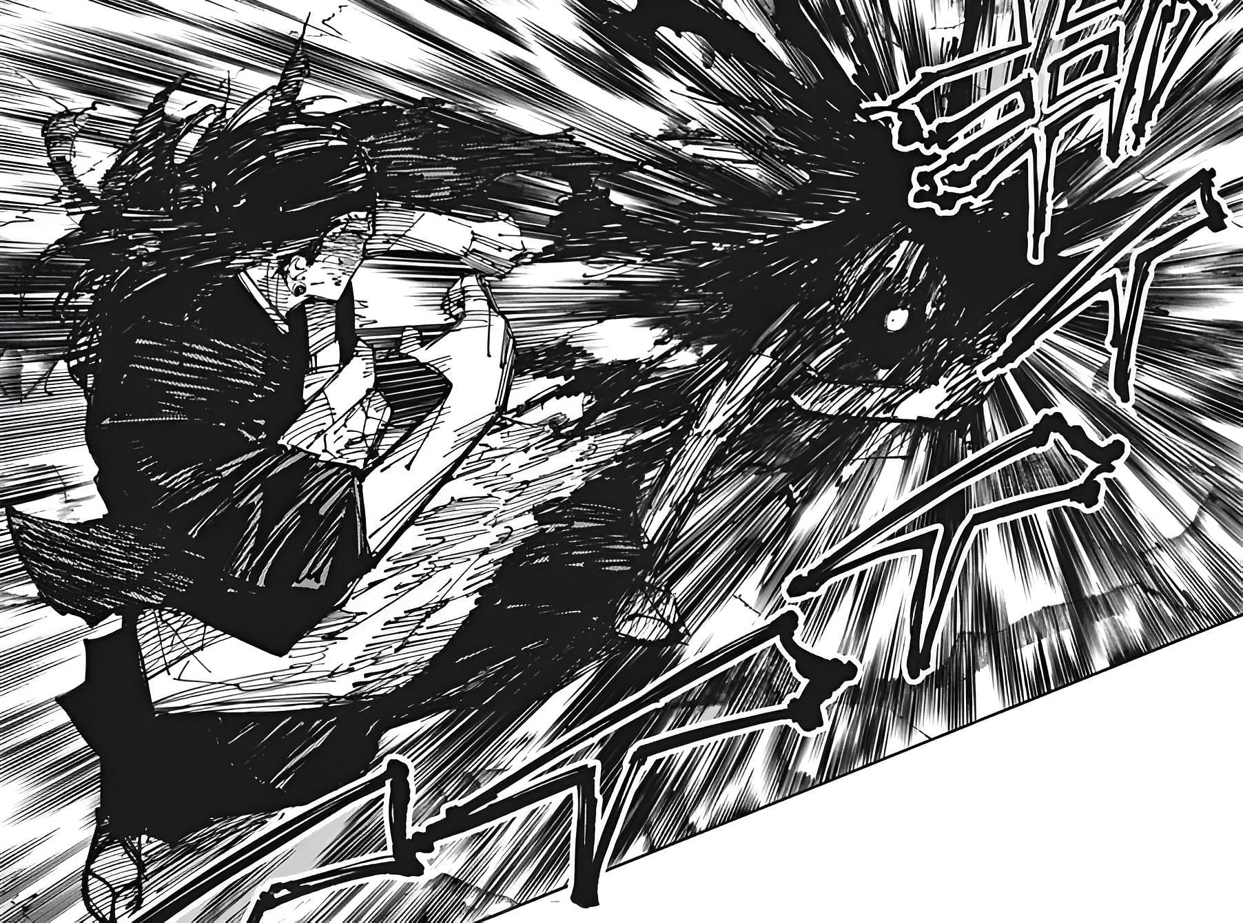 Star Rage being used against Kenjaku, as seen in the manga (Image via Shueisha)