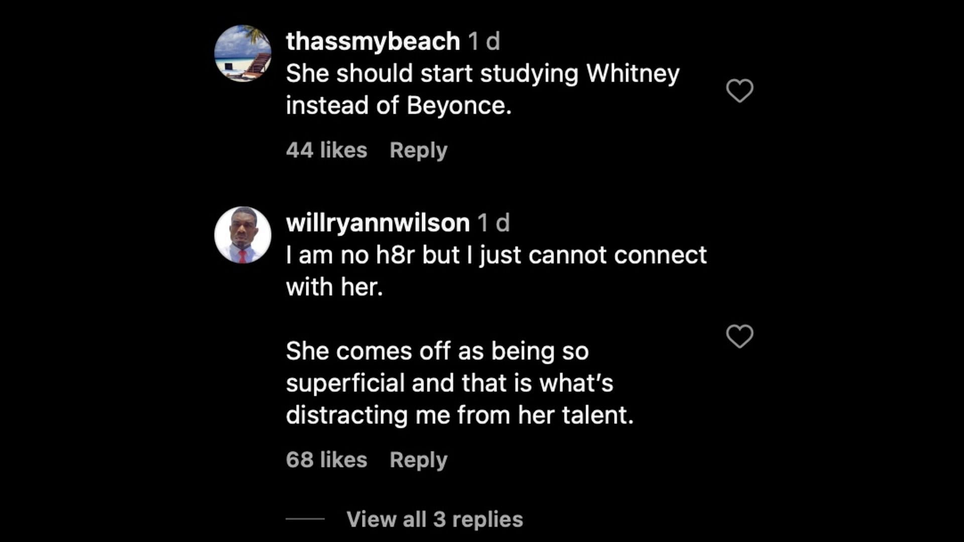 Some fans talk about her as an artist. (Image via Instagram/@hollywoodunlocked)