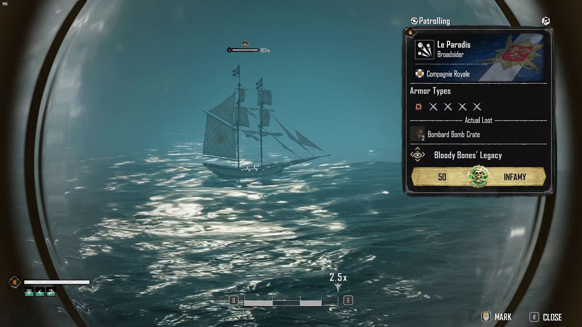 La Paradis in the Bloody Bones investigation that players need to sink (Image via Ubisoft/YouTube-Deadly Deity)