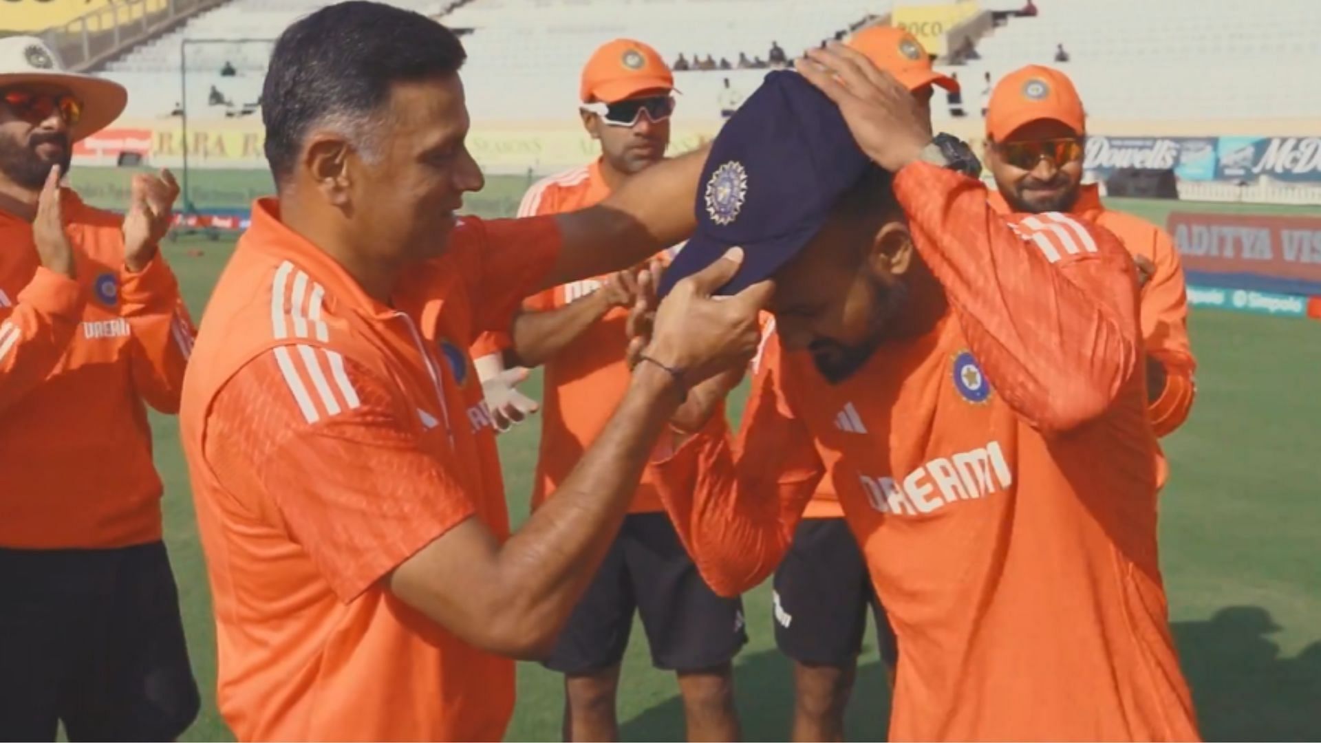 Rahul Dravid handed Akash Deep his maiden Test cap