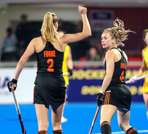 The Netherlands top the Women's Hockey Pro League table