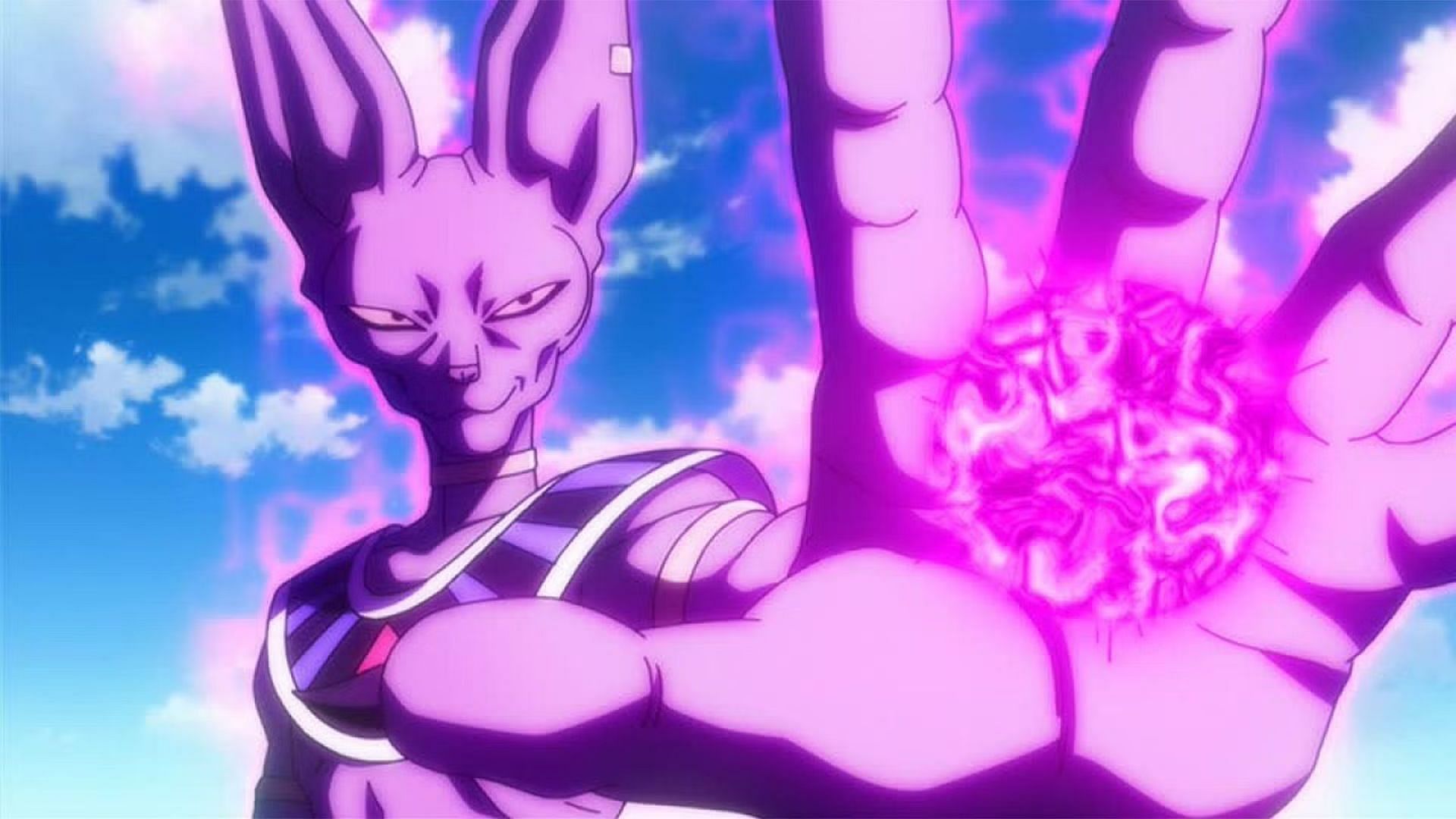 Lord Beerus is one of the most popular anthropomorphic anime characters of the Dragon Ball series (image via Toei Animation)