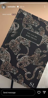 Screenshot of Suni Lee's Instagram story.