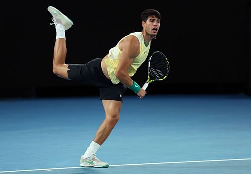 Carlos Alcaraz at the 2024 Australian Open