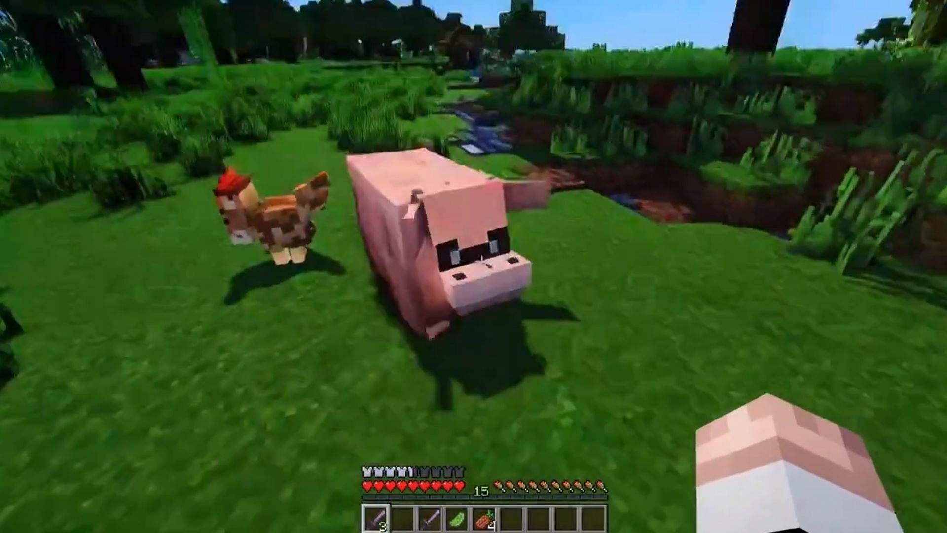 Bizarre Minecraft gameplay created by Open AI
