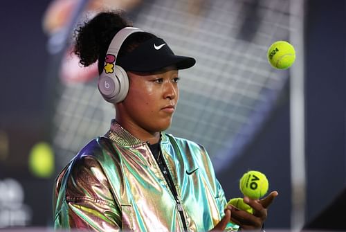 Naomi Osaka at the Qatar Open in 2024