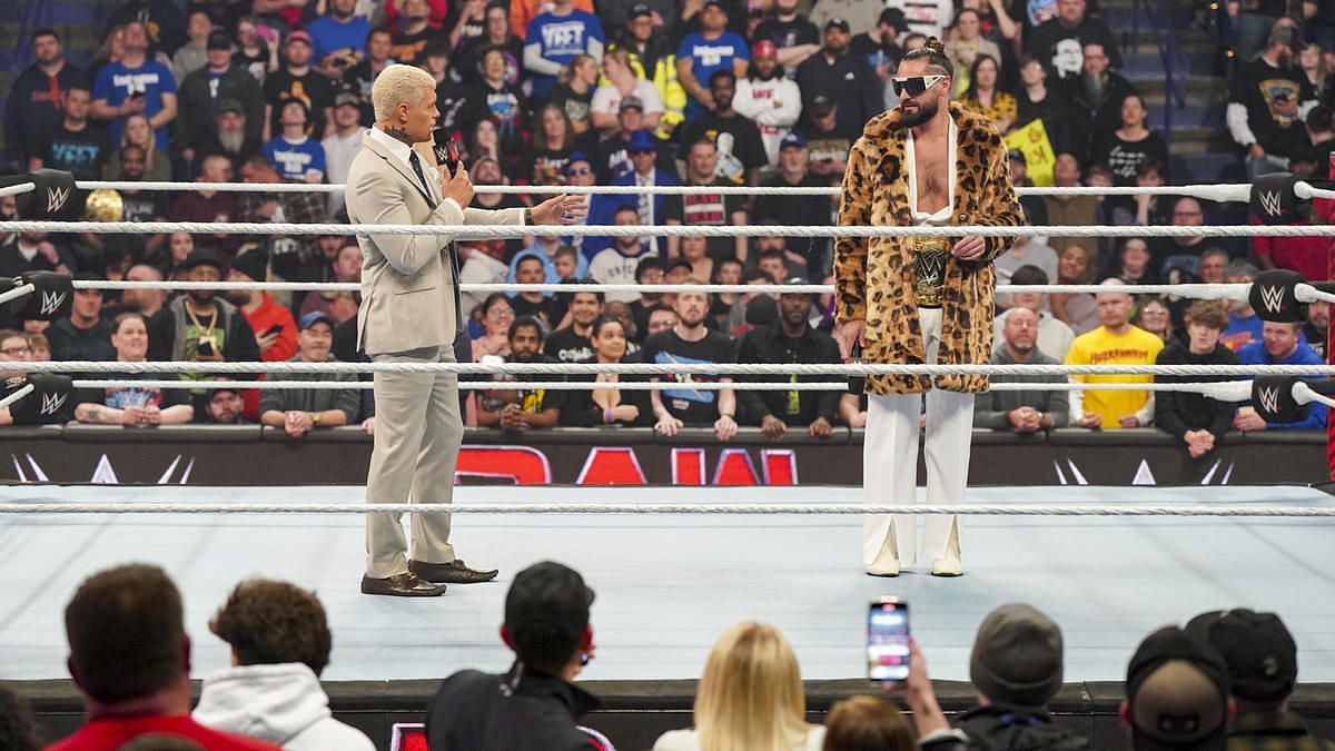 Seth Rollins and Cody Rhodes on WWE RAW