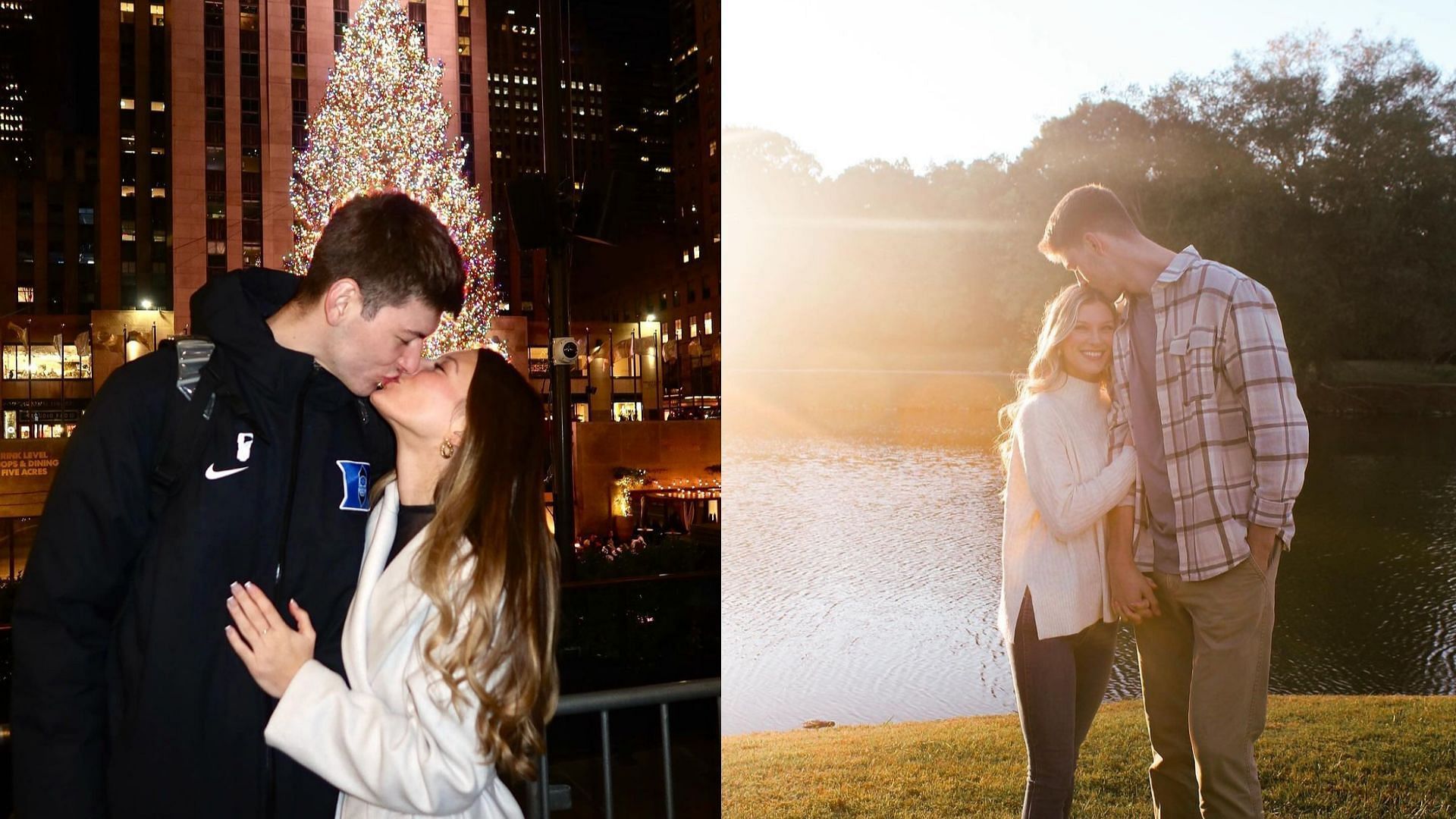 Duke star Kyle Filipowski and his GF, Caitlin Hutchinson 