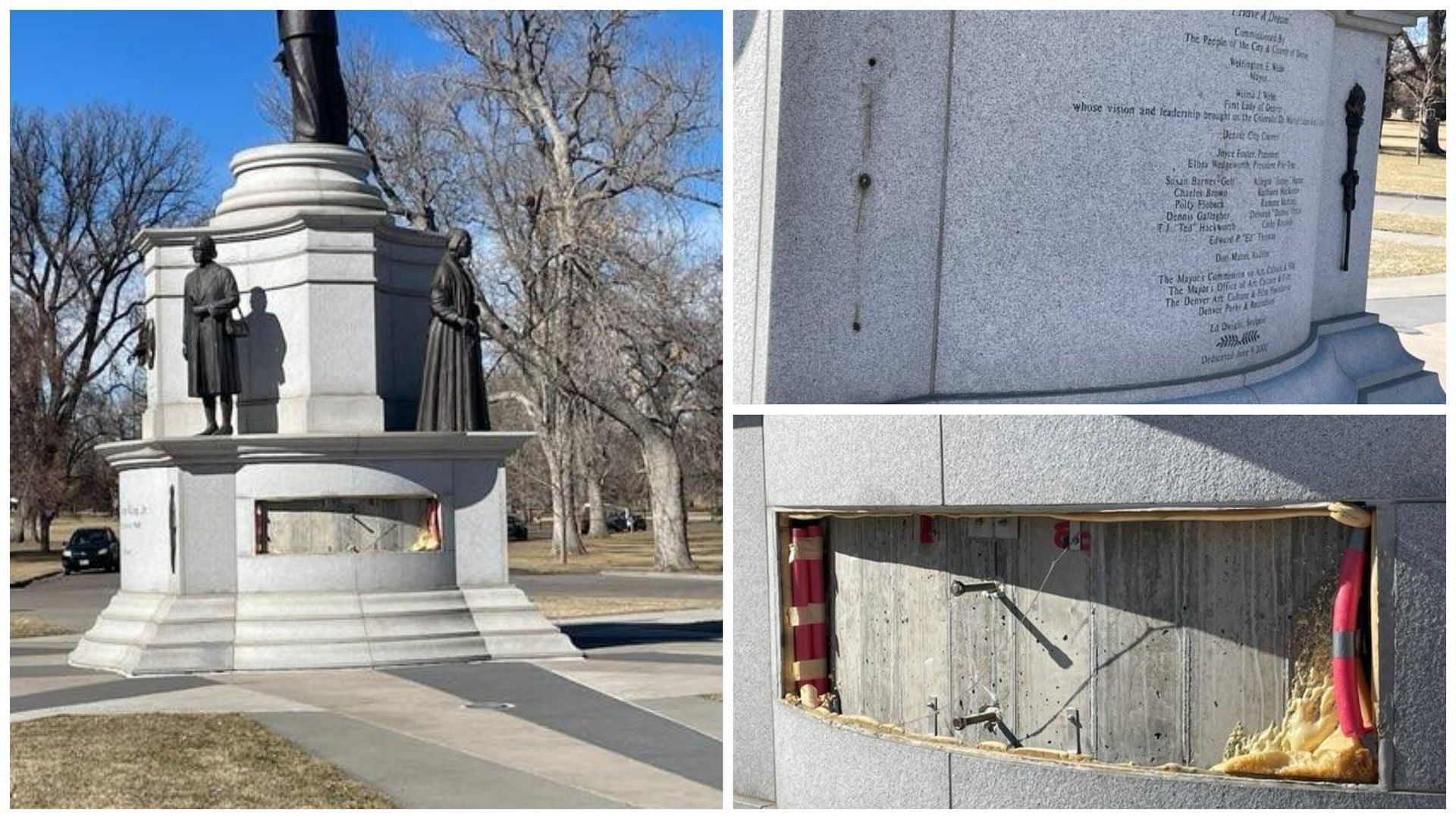 The Martin Luther King Jr memorial on Denver