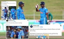 "Sachin standing tall in a World Cup Semi-Final. We have seen before"- Fans react after Sachin Dhas's majestic 96 helps India reach final of U19 WC