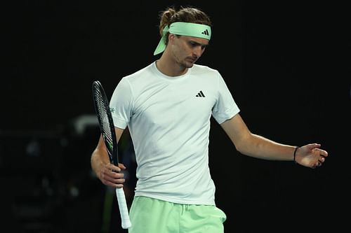 Alexander Zverev pictured at the 2024 Australian Open