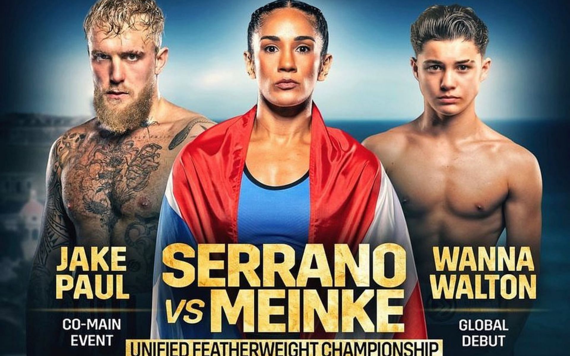 Jake Paul (left), Amanda Serrano (middle), Javon Walton (right), and others will compete in a boxing event next month [Image courtesy: @serranosisters on Instagram]