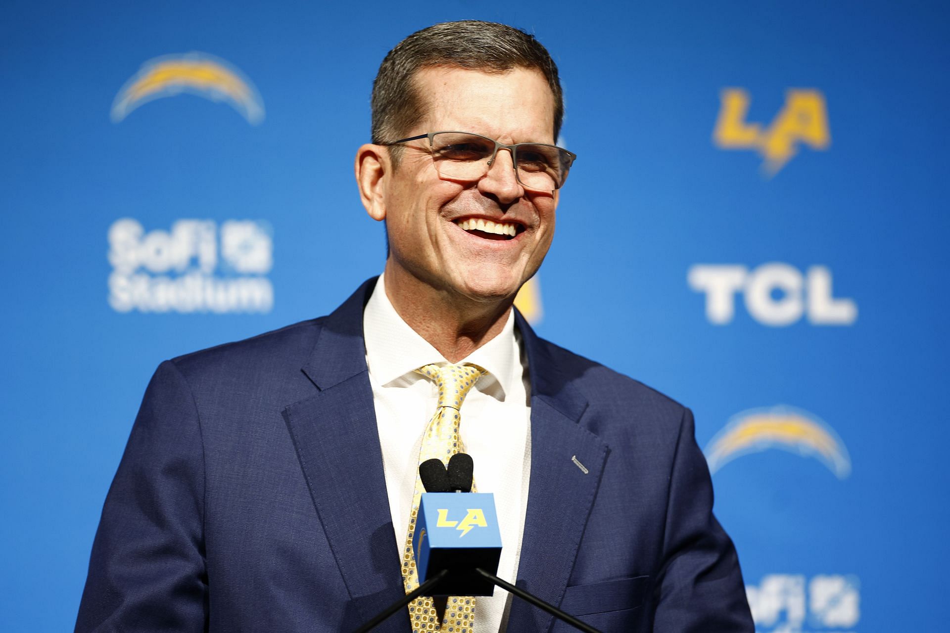 Los Angeles Chargers Introduce Jim Harbaugh As Head Coach