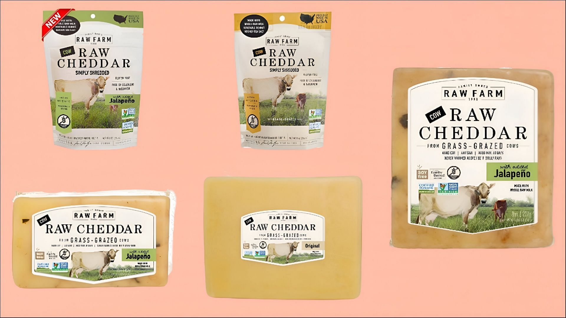 The recalled cheese products may be contaminated with E. coli (Image via FDA)