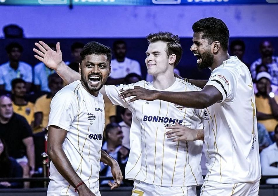 Ahmedabad Defenders. (Credit: Prime Volley/Instagram)