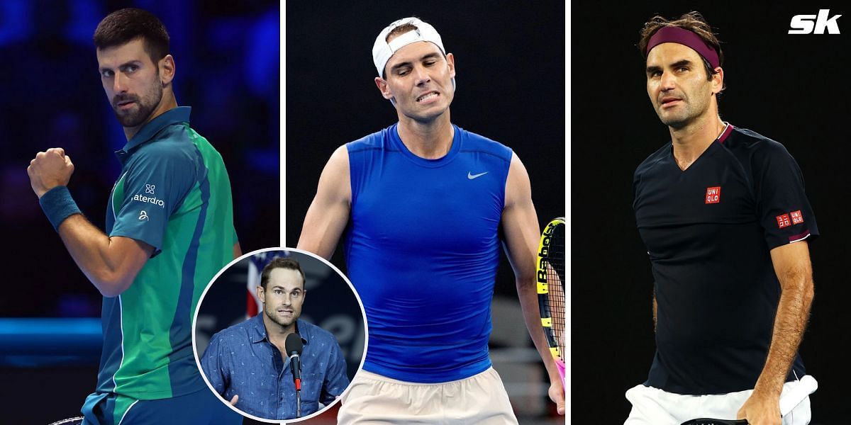 Novak Djokovic, Rafael Nadal, Roger Federer and Andy Roddick