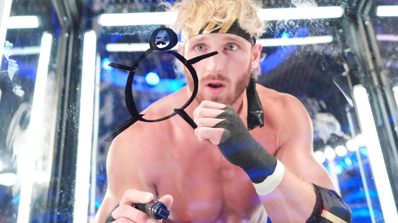 Logan Paul during the Elimination Chamber match