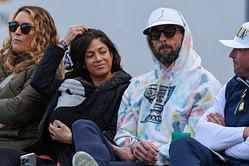 Michael Phelps and wife Nicole take son Nico on his first outing at Phoenix Open