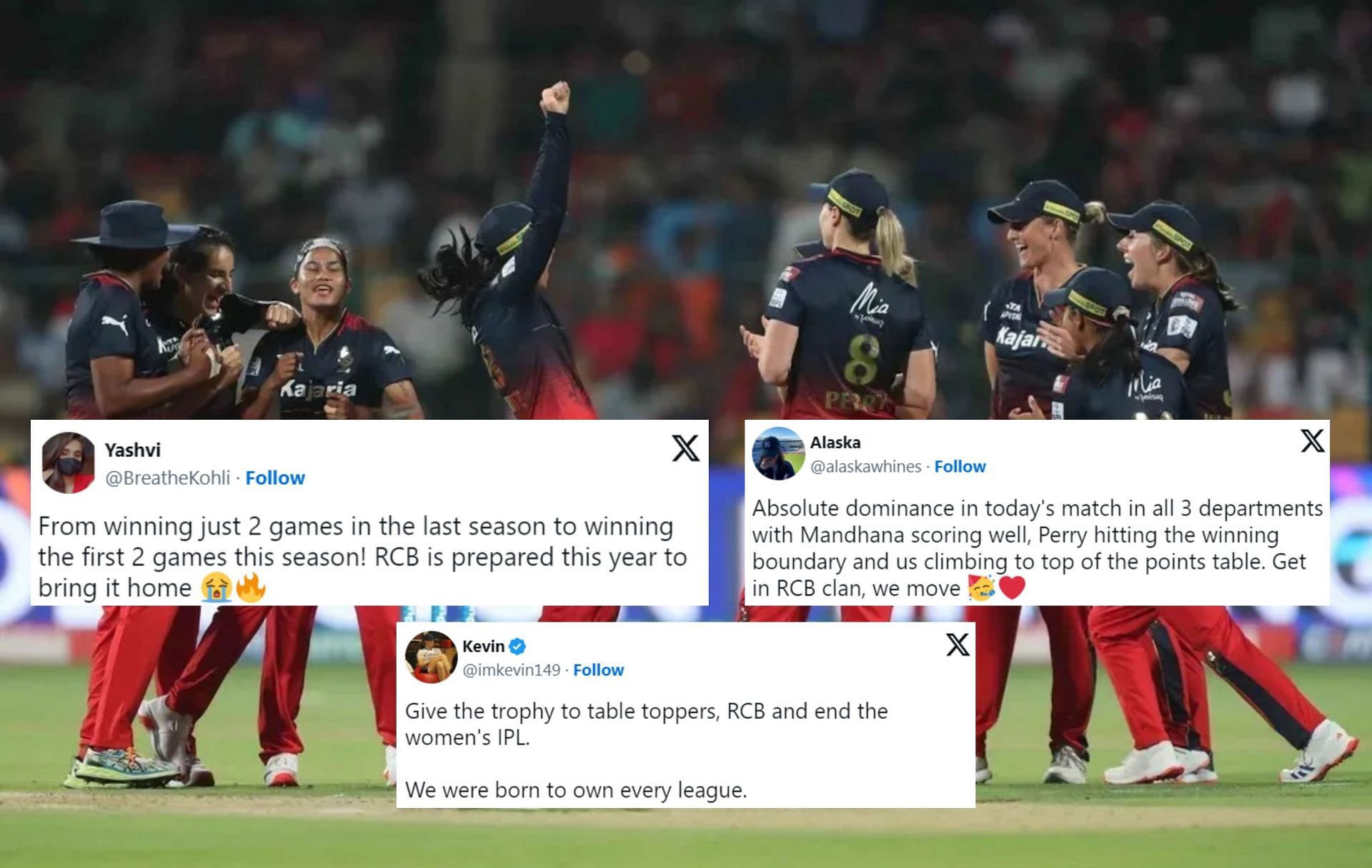 Fans react after RCB