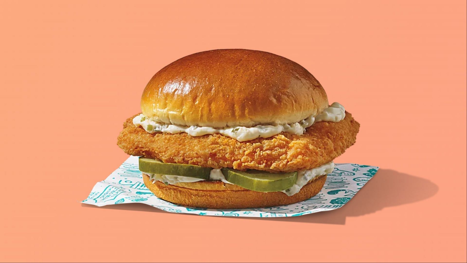 Flounder Fish Sandwich (Image via Popeyes)