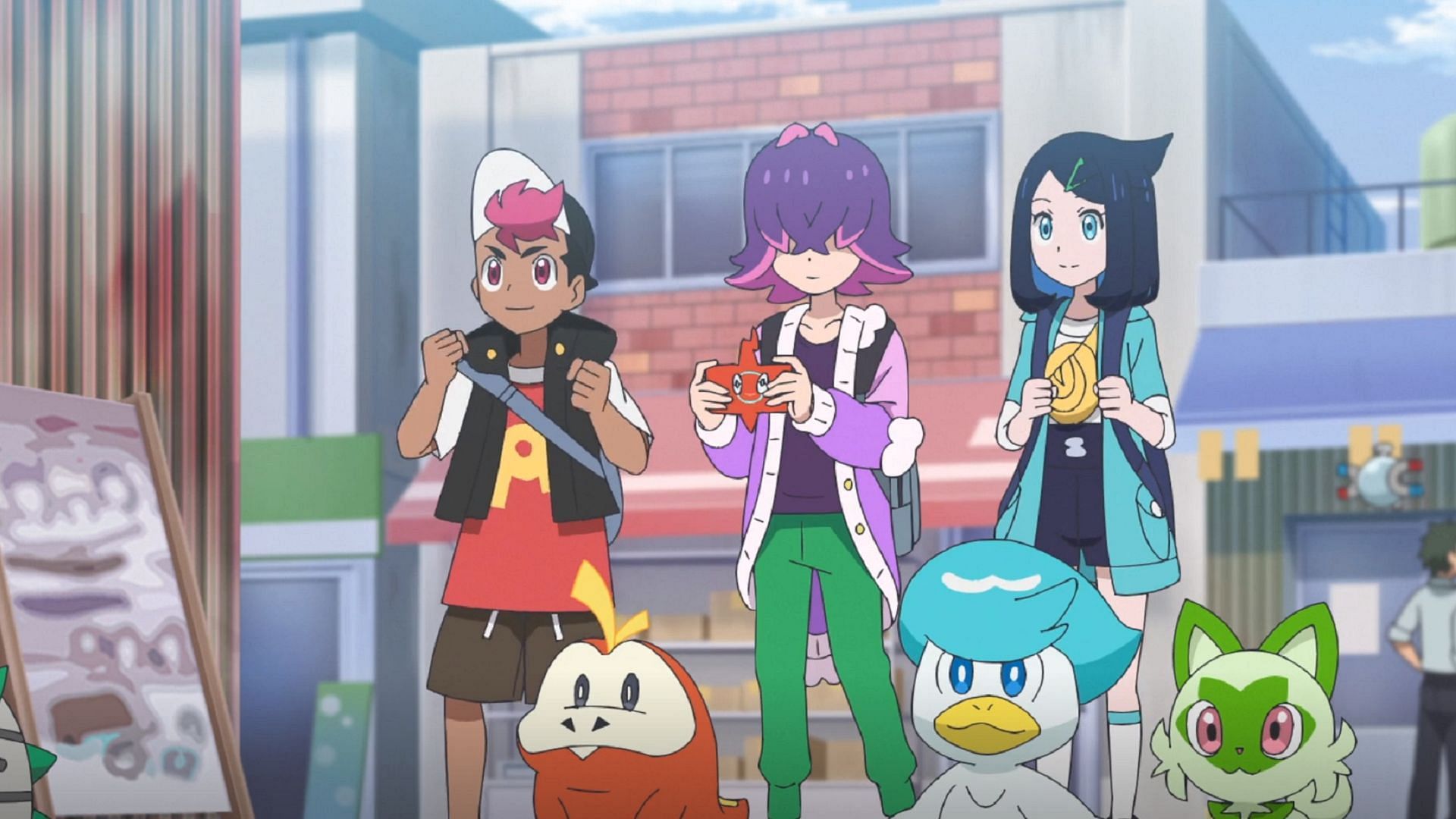 A shopping trip takes an interesting twist in Pokemon Horizons Episode 39 (Image via The Pokemon Company)