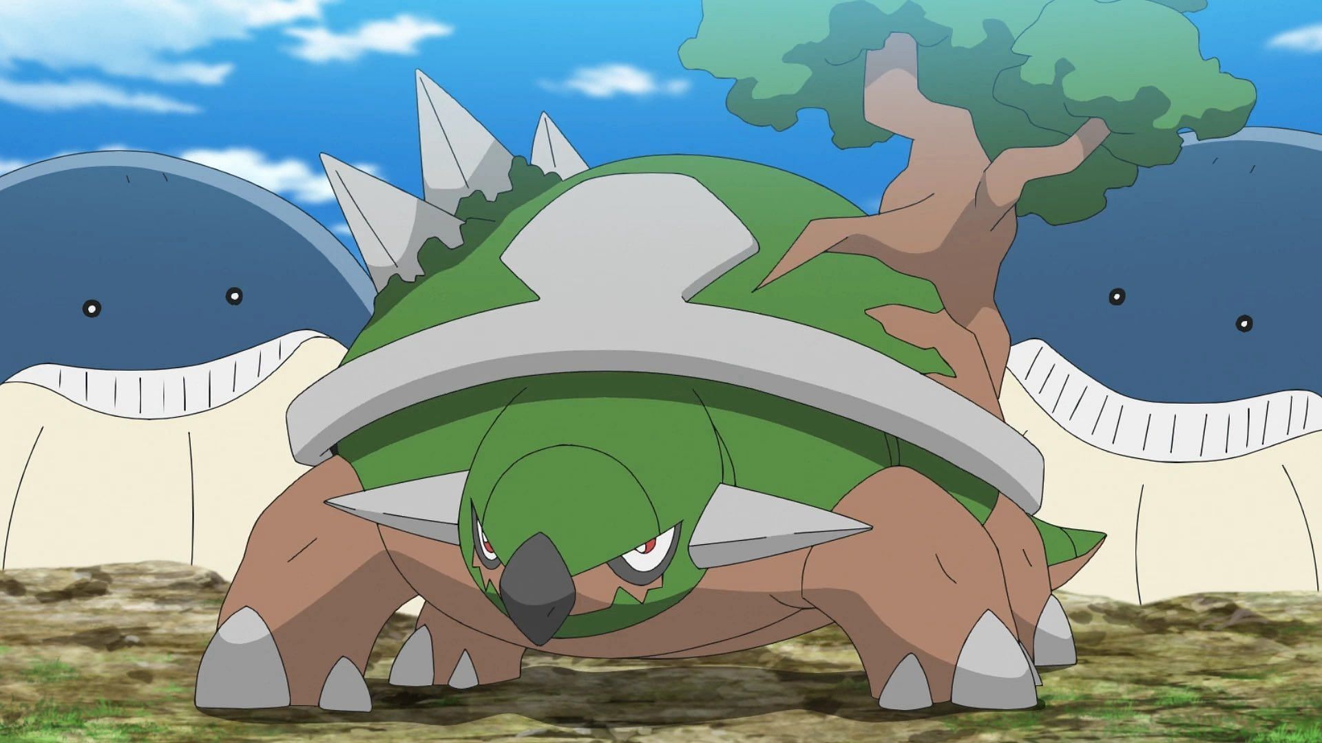 Torterra is another excellent choice for this fight thanks to the Loaded Dice held item in Pokemon Scarlet and Violet (Image via The Pokemon Company)