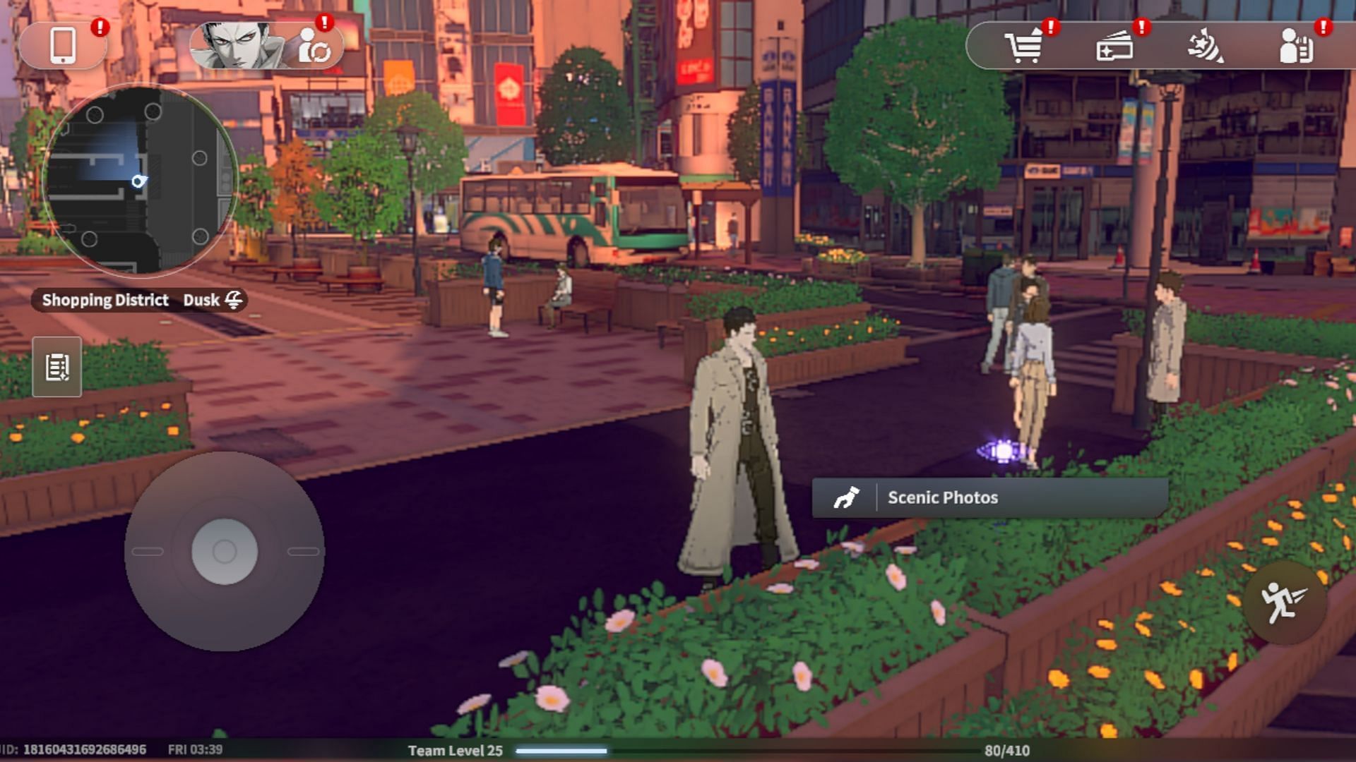 The fourth scenic photo in City Z is in the shopping district square (Image via Perfect World)