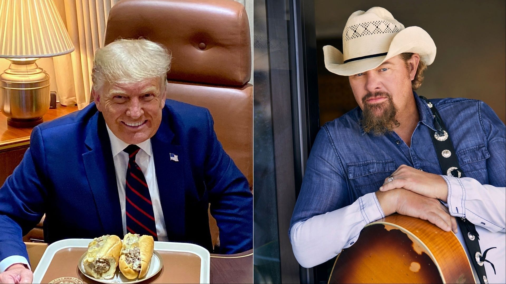 Toby Keith has been claimed to be an alleged Trump supporter (Image via Facebook / Donald J. Trump / Toby Keith)