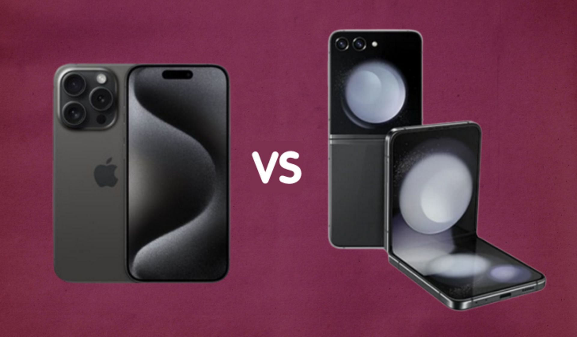 Apple i͏P͏hone 1͏5 Pro͏ vs Samsung G͏al͏axy ͏Z ͏Flip 5͏