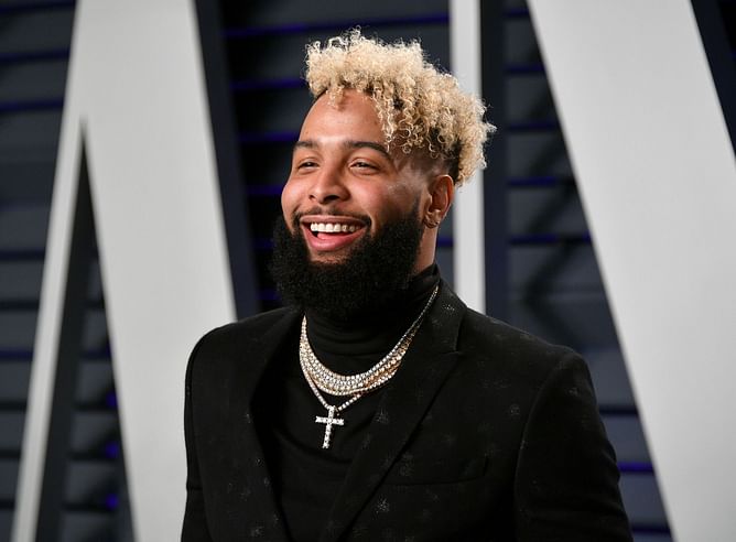 Spotted: Odell Beckham Jr. arrives in style at Jay-Z’s star-studded pre-Grammy party ft. Kim Kardashian, Quavo