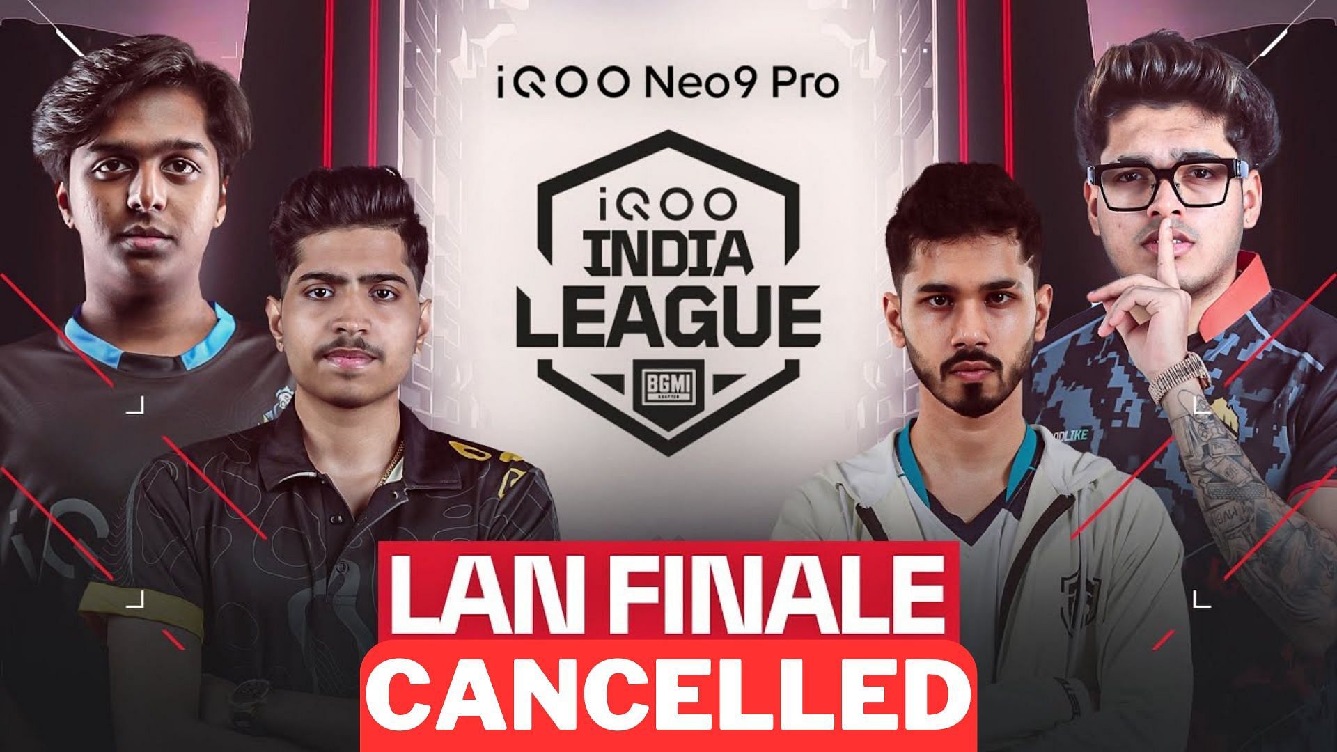 iQOO BGMI India League has been cancelled due to technical problems (Image via iQOO)