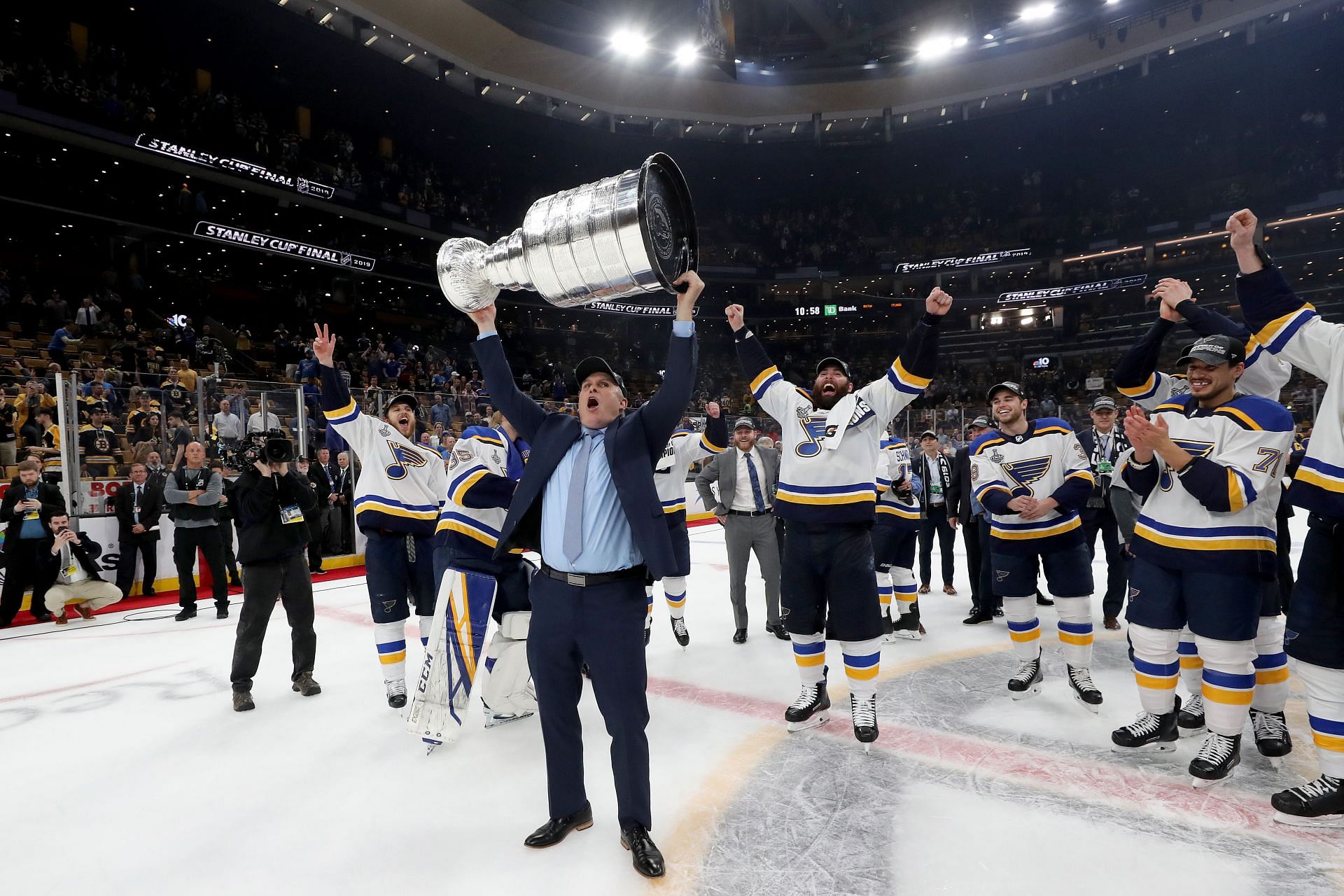 Craig Berube at the 2019 NHL Stanley Cup Final